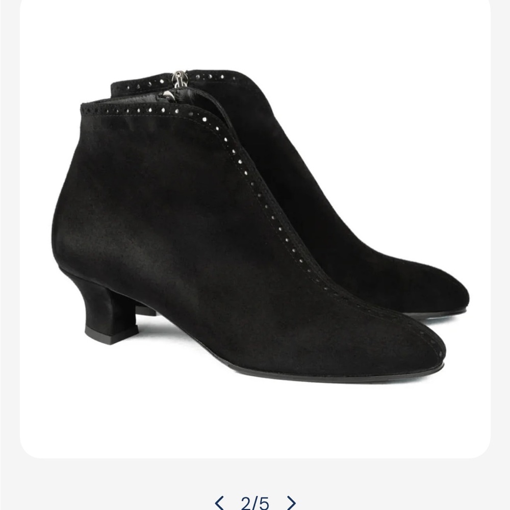 Thierry Rabotin Edie Black Suede Ankle Boots